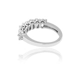 The Zahara CZ Cluster Silver Ring