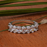 The Zahara CZ Cluster Silver Ring