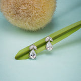 Dewdrop Bloom Zircon Silver Studs