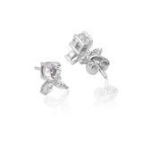 BunBreeze Zircon Silver Earrings