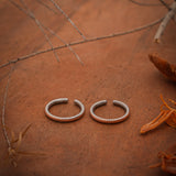 Corded Circles of Charm Silver Toe Rings