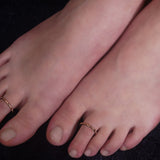 Maze of Mystique Silver Toe Rings