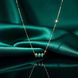 Verdant Harmony Barrel Diamond Mangalsutra