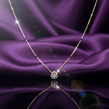 Floral Teardrop Diamond Mangalsutra