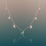 Emerald Flora Charm Diamond Mangalsutra