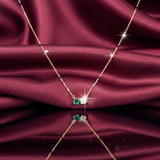 Verdant Emerald & Diamond Duo Diamond Mangalsutra