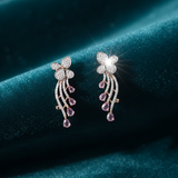 Enchanted Bloom Drop Diamond Earrings