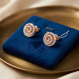 Spiral Glory Diamond Earrings