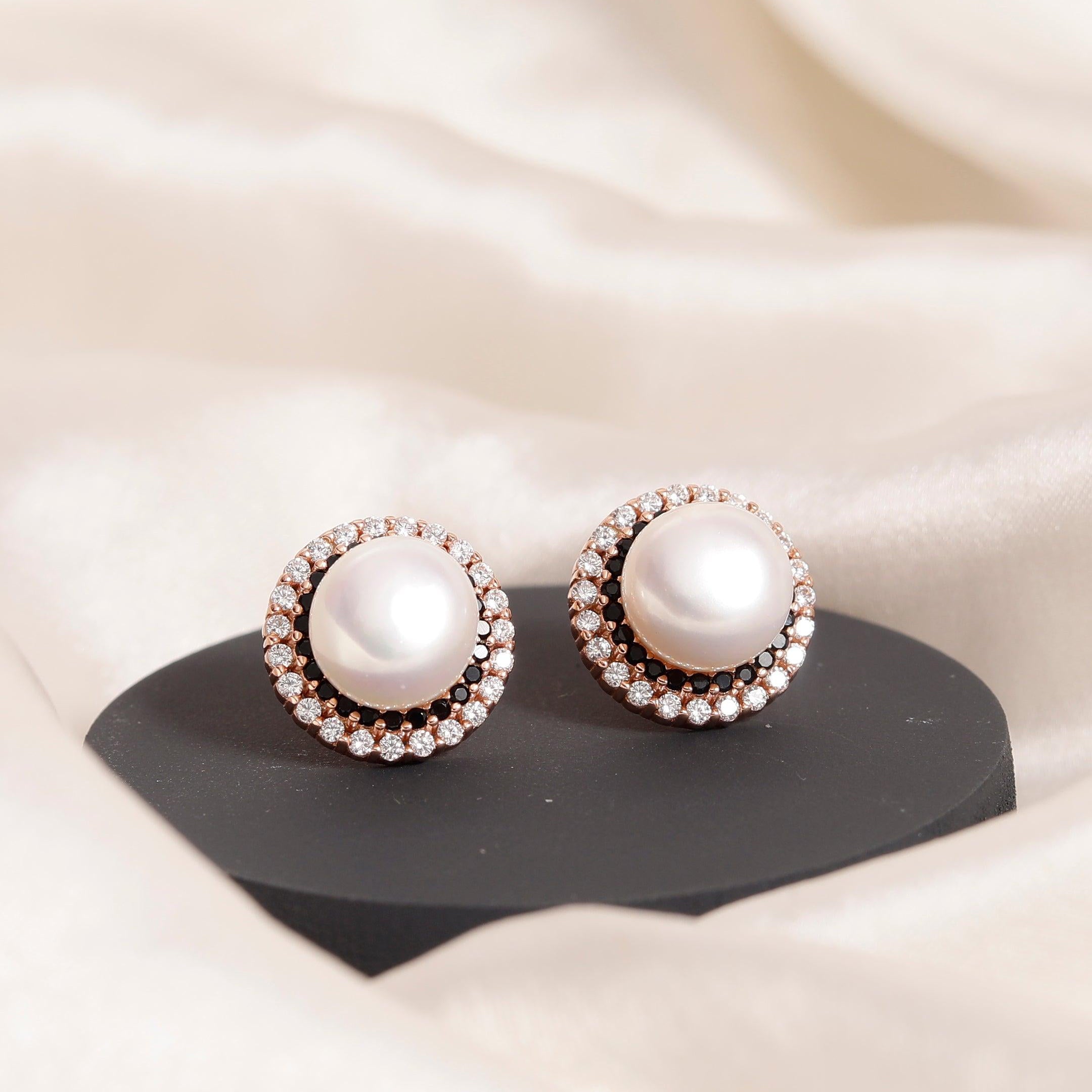 925 Silver Earrings with Intricate Circle Design