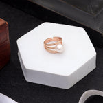 Tri-Layer Unity Sterling Silver Ring - Diavo Jewels