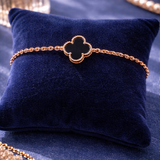 Noir Clover Luxe Gold Bracelet