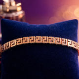 Zenclave Greek Key Gold Gents Bracelet