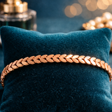 Royal Leaf Gold Gents Bracelet
