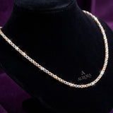 Trinity Sparkle Dual Tone Gold Chain