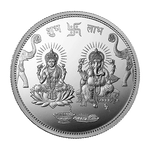 GANESH LAKSHMI 999.9 PURITY 50 GM SILVER COIN - Diavo Jewels