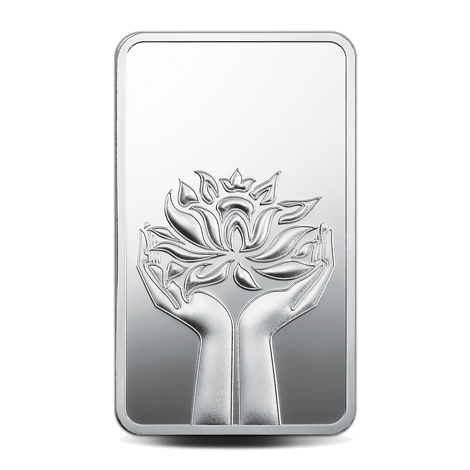 LOTUS 999.9 PURITY 100 GM SILVER BAR - Diavo Jewels