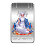 GURU NANAK DEV JI (999.9) 50 GM SILVER BAR - Diavo Jewels
