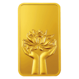 LOTUS 24K (999.9) 100 GM GOLD BAR - Diavo Jewels