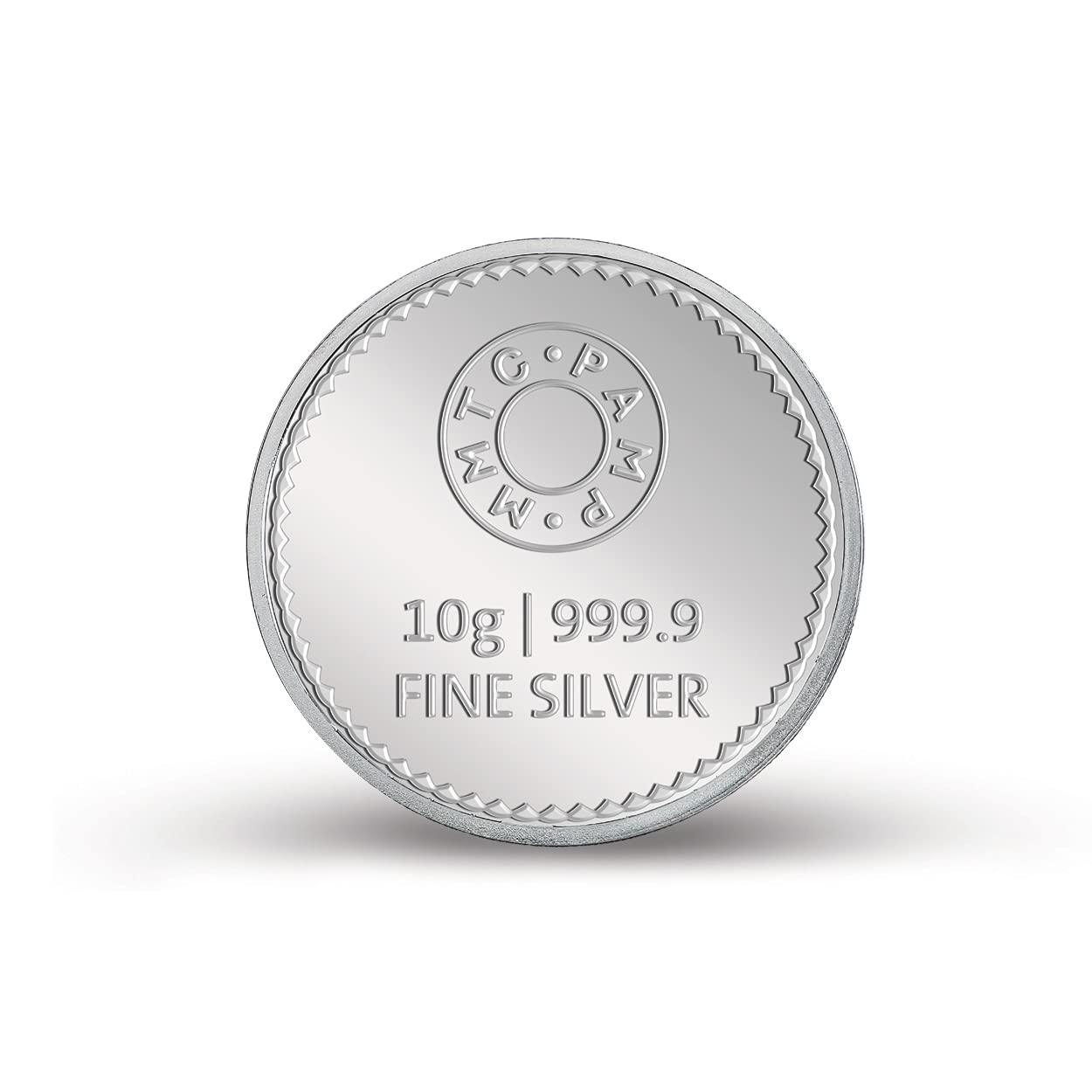 10 gm Silver 999.9 Minted Coin Best Wishes Colored Capsule