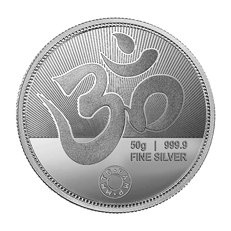 GANESH LAKSHMI 999.9 PURITY 50 GM SILVER COIN - Diavo Jewels