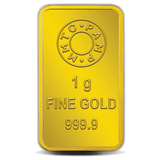 LOTUS 24K (999.9) 1 GM GOLD BAR - Diavo Jewels
