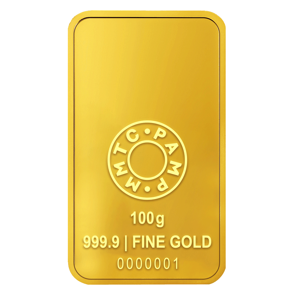LOTUS 24K (999.9) 100 GM GOLD BAR - Diavo Jewels