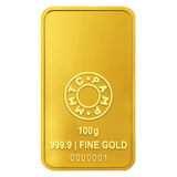 LOTUS 24K (999.9) 100 GM GOLD BAR - Diavo Jewels