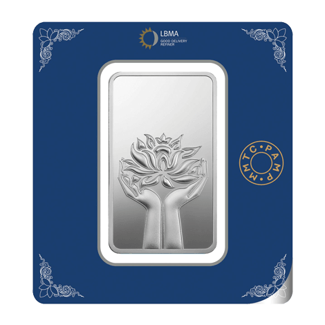 LOTUS 999.9 PURITY 100 GM SILVER BAR - Diavo Jewels