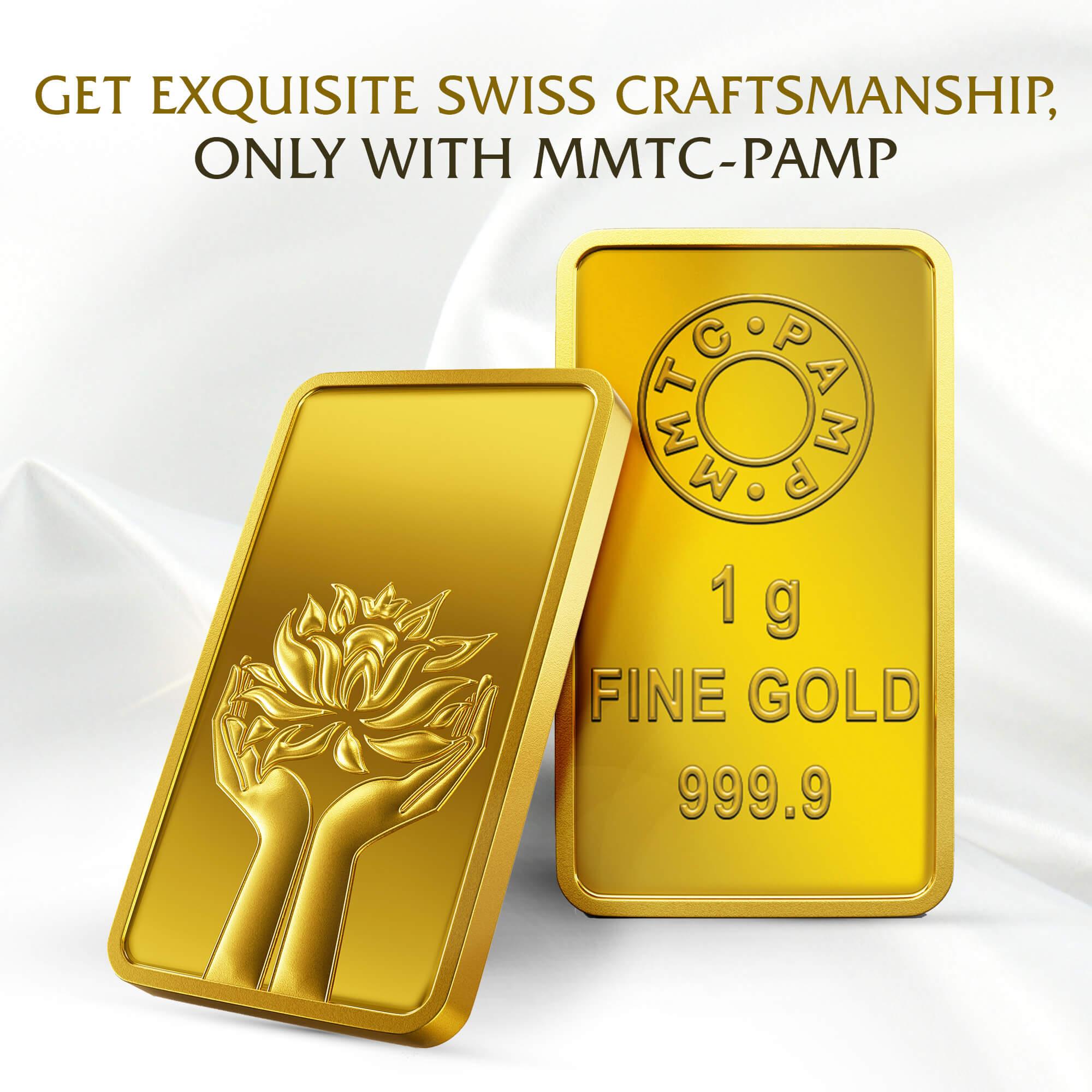 LOTUS 24K (999.9) 1 GM GOLD BAR - Diavo Jewels