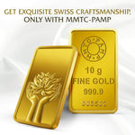 LOTUS 24K (999.9) 10 GM GOLD BAR - Diavo Jewels