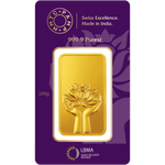 LOTUS 24K (999.9) 100 GM GOLD BAR - Diavo Jewels