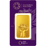 LOTUS 24K (999.9) 100 GM GOLD BAR - Diavo Jewels