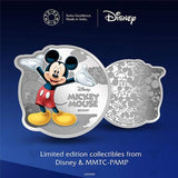 DISNEY MICKEY MOUSE COLORED 31.1 GM SILVER (999.9) COIN