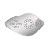 50 GRAM SILVER COIN (999.9) PURITY - LAKSHMI GANESH SHANKH SHAPE (2 COIN SET)