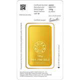 LOTUS 24K (999.9) 100 GM GOLD BAR - Diavo Jewels