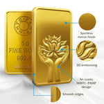 LOTUS 24K (999.9) 5 GM GOLD BAR - Diavo Jewels