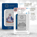 GURU NANAK DEV JI (999.9) 50 GM SILVER BAR - Diavo Jewels