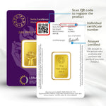 LOTUS 24K (999.9) 10 GM GOLD BAR - Diavo Jewels