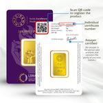 LOTUS 24K (999.9) 2 GM GOLD BAR - Diavo Jewels