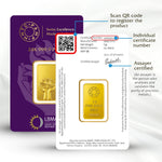 LOTUS 24K (999.9) 5 GM GOLD BAR - Diavo Jewels