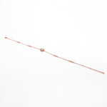 Hearty Fleur Charms Rose Gold Plated Silver Anklet - Diavo Jewels