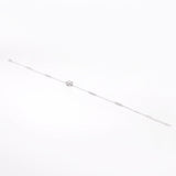 Hearty Fleur Charms Rhodium Plated Silver Anklet - Diavo Jewels