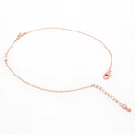 Graceful Charms Rose Gold Plated Silver Anklet - Diavo Jewels