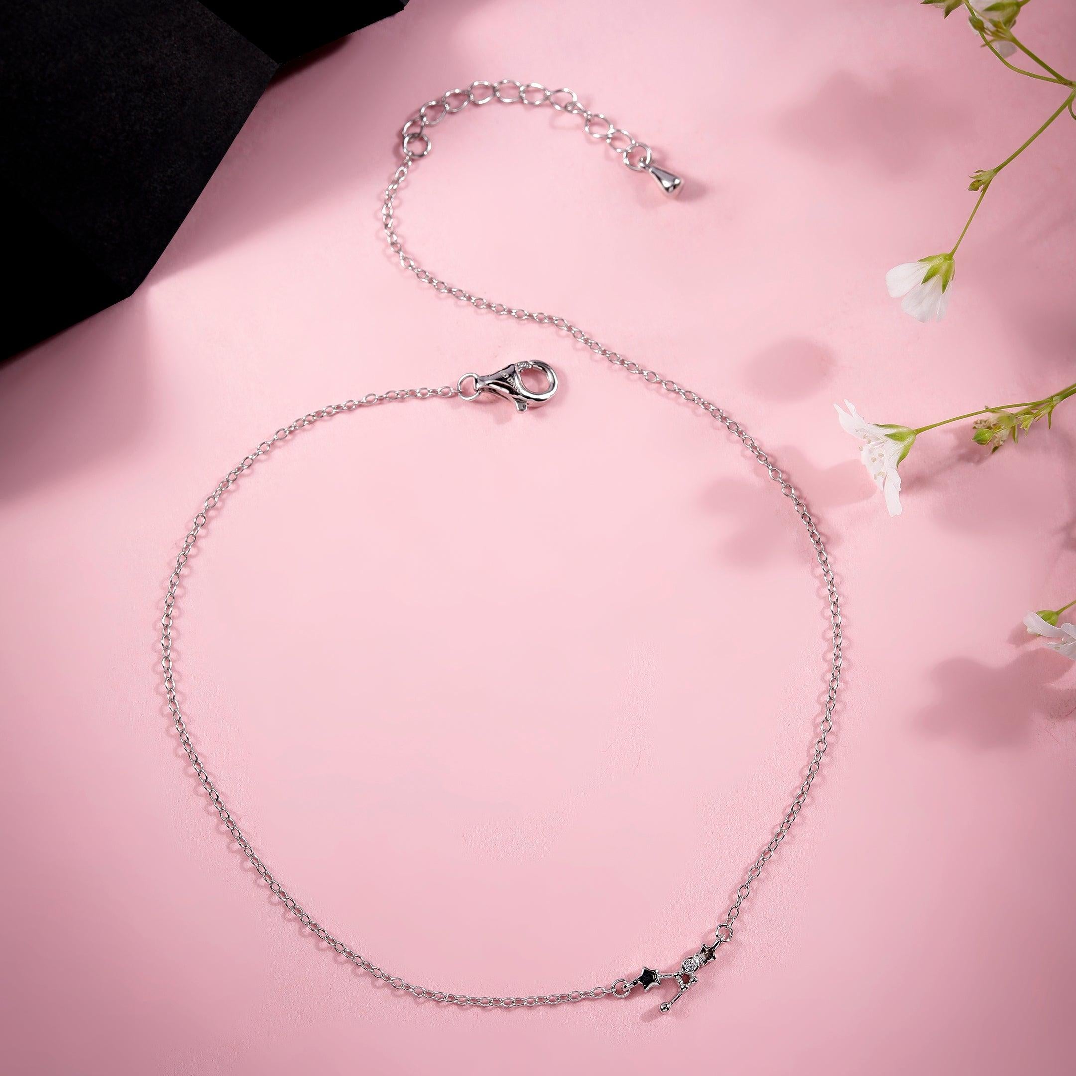 Moonlight Sterling Silver Anklet - Diavo Jewels