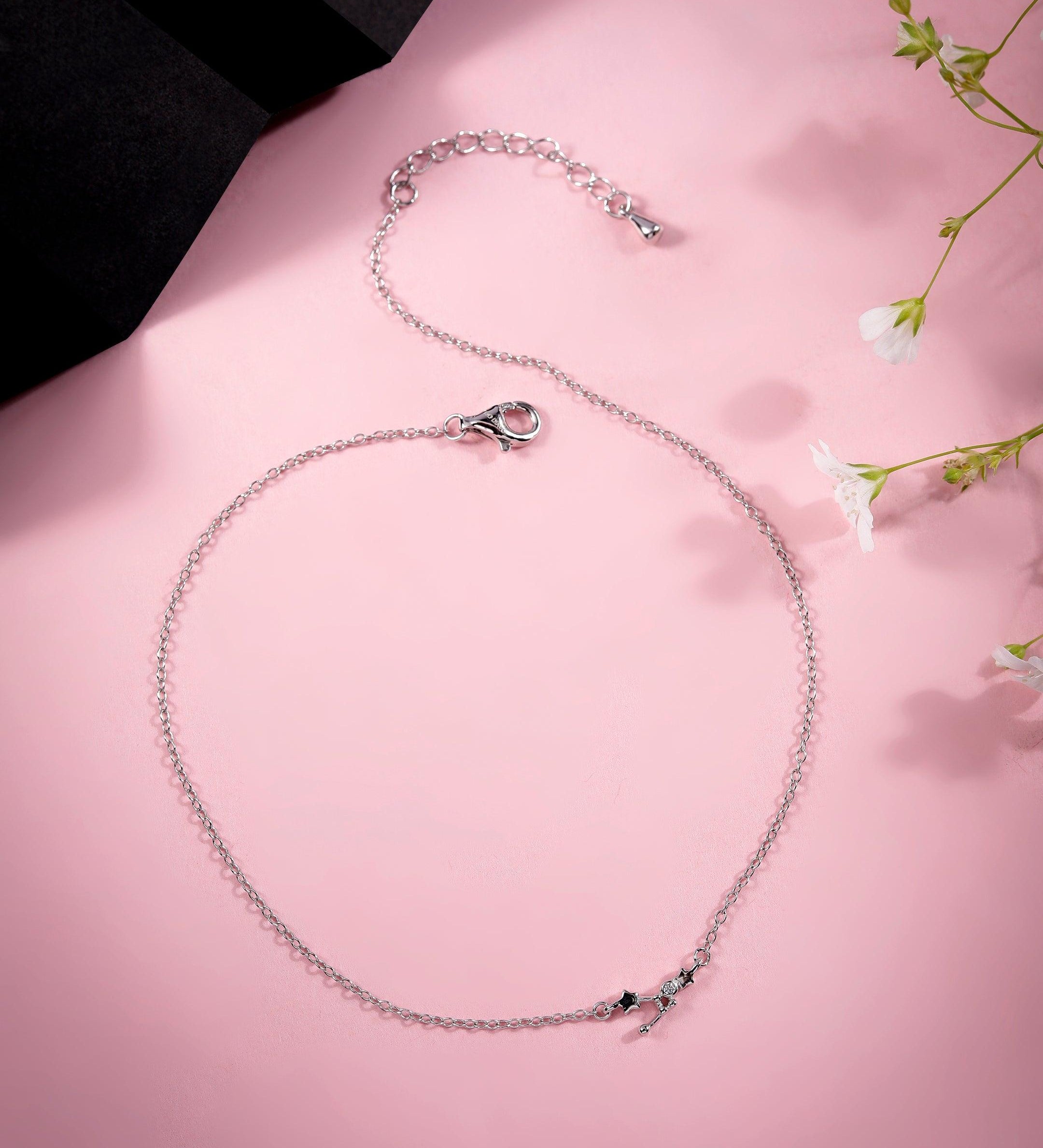 Moonlight Sterling Silver Anklet - Diavo Jewels