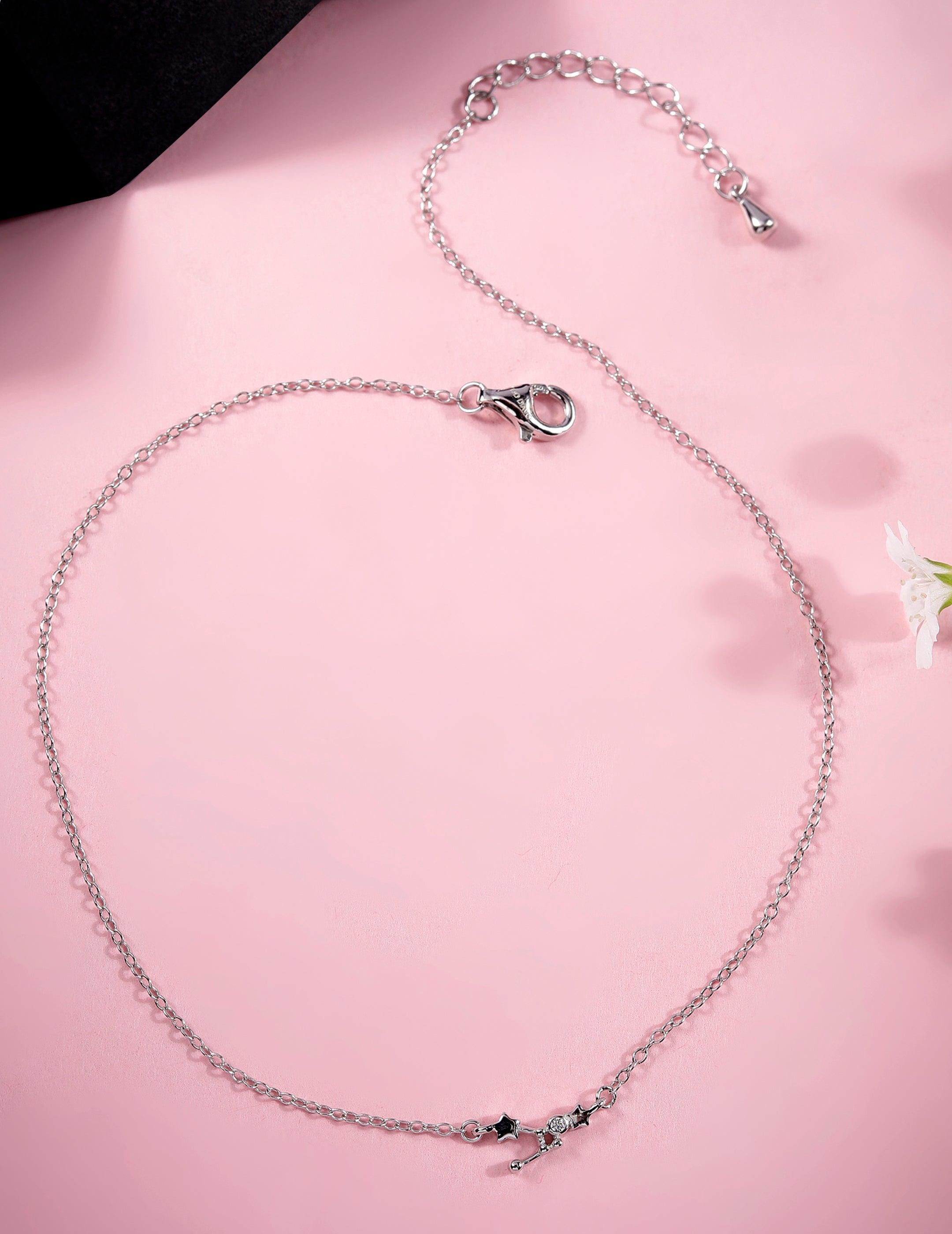 Moonlight Sterling Silver Anklet - Diavo Jewels