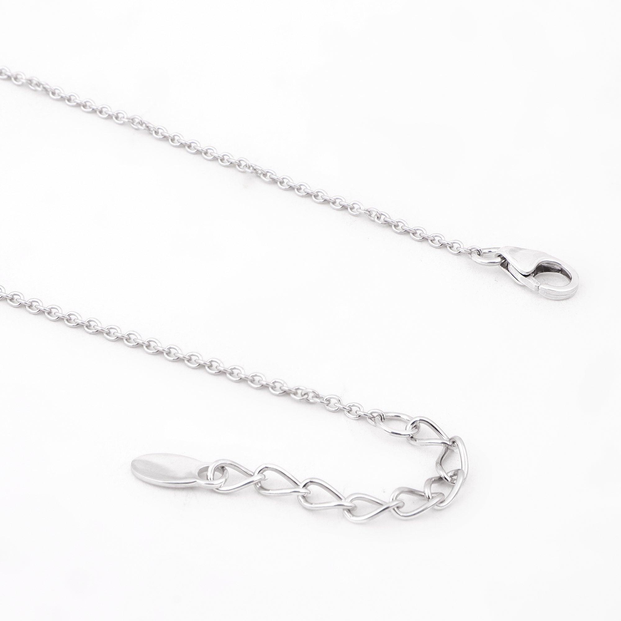 Dazzling Orchid Splendor Silver Necklace - Diavo Jewels