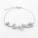 Whimsical Flutterby Charms Silver Bracelet - Diavo Jewels