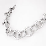 Dazzling Cubic Curb Silver Necklace - Diavo Jewels