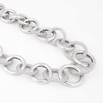 Dazzling Cubic Curb Silver Necklace - Diavo Jewels